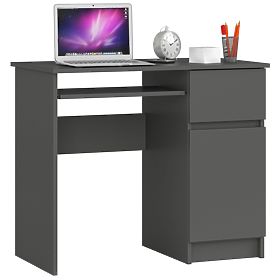 COMPUTER DESK PIKSEL PK GREY - RIGHT
