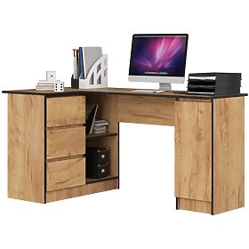 CORNER DESK B20 CLP LEFT-SIDED CRAFT OAK