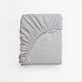 Cotton Fitted Sheet 200x80 cm - Grey