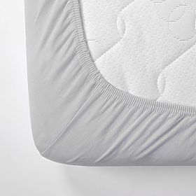 Cotton Fitted Sheet 200x80 cm - Grey