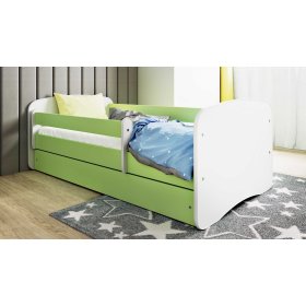 Children's bed with barrier Ourbaby - green-white, All Meble
