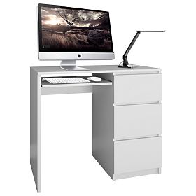 Desk Lima RIGHT WHITE