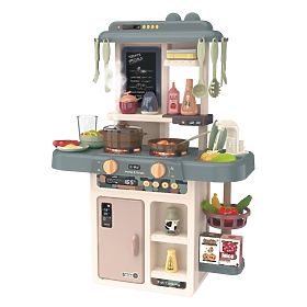 Children's Kitchen with Sounds, LED, Water, Steam Generator, Accessories, MULTISTORE