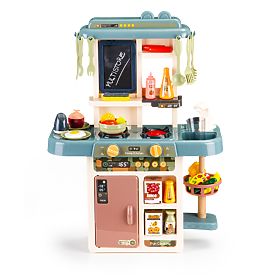 Children's Kitchen with Sounds, LED, Water, Steam Generator, Accessories, MULTISTORE