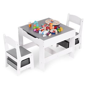 Children's Furniture Set Table + 2 Chairs with Board ECOTOYS, EcoToys
