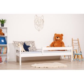 Children's bed Paul with a barrier - white, Ourbaby