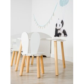 Ourbaby - Children's table and chairs with rabbit ears