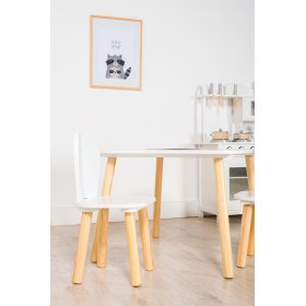 Ourbaby - Children's table and chairs with rabbit ears