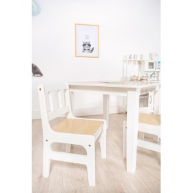 Natural Children's Table with Chairs