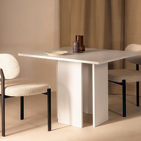 Dining Table Gasper 100 cm, Square, Cashmere