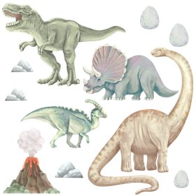 Set of wall stickers - Dinosaurs