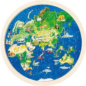 Double-sided World Map Puzzle
