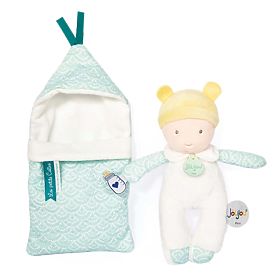 Doudou Jolijou Baby in Swaddle Blanket 20 cm