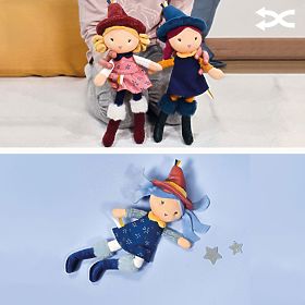 Doudou Jolijou Fabric Dolls Witches 24 cm