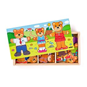 Dress the Bear Family Puzzle
