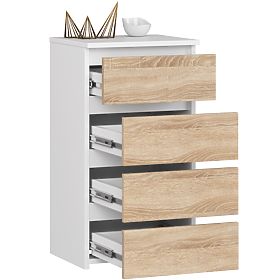 Dresser CL4 PK White / Sonoma Oak