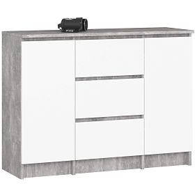 Dresser K100 2D 3SZ Concrete / White