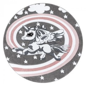 Round carpet PETIT - Unicorn - gray, F.H.Kabis
