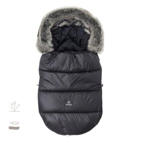Premium children's fleece jacket - black, Makaszka