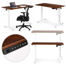 Electric Adjustable Desk 120x60 cm, Height Adjustment 72-117 cm ModernHome