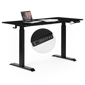 Electric Adjustable Desk 140x70 cm, Height Regulation 76-121 cm ModernHome