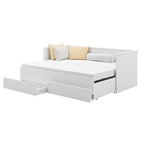 Extendable Bed HELIOS with Two Drawers 200x80/200x160
