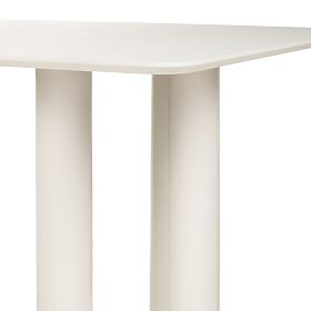Extendable Table Loa 140-200 cm, Beech Veneer, Cashmere, Beech Wood, Rounded
