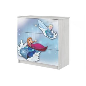 Disney Children's Chest of Drawers - Ice Kingdom - Norwegian pine decor, BabyBoo, Frozen