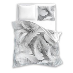 Cotton bedding Feather 140x200 cm + 70x90 cm, Faro