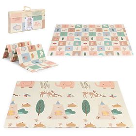 Foam Mat for Children 200x150 cm Educational Double-Sided Folding + Bag IPLAY, IPLAY
