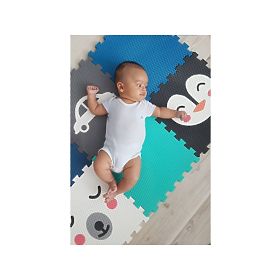 Foam play mat 6 pcs - Bear, penguin and car
