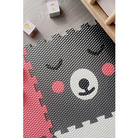 Foam play mat 9 pcs - Teddy bear and crown