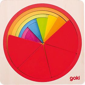 Fraction Learning Circle Puzzle