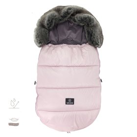 Premium children's fleece jacket - powder pink, Makaszka