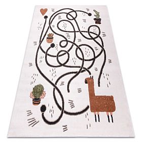FUN Game Children's Rug, Playful, Cream Llama, F.H.Kabis