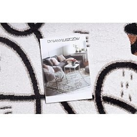 FUN Game Children's Rug, Playful, Cream Llama, F.H.Kabis