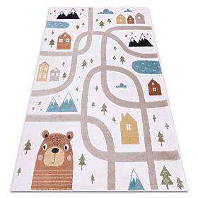FUN Polar Children's Rug, Street, Forest, Cream, F.H.Kabis