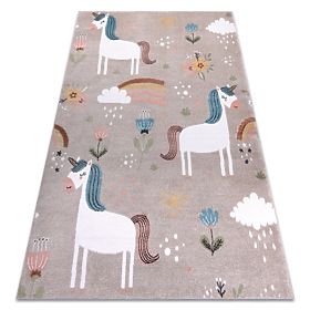 FUN Sweety Rug for Children, Unicorn, Rainbow Beige, F.H.Kabis