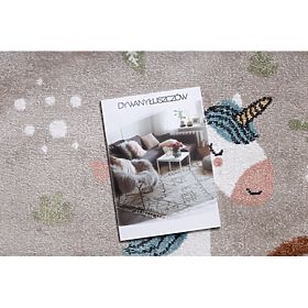 FUN Sweety Rug for Children, Unicorn, Rainbow Beige, F.H.Kabis