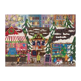 Galison Foil Puzzle Joy Laforme Christmas Markets 1000 Pieces, Galison