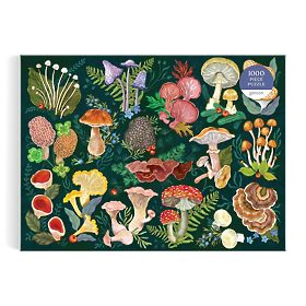 Galison Mushroom World Puzzle 1000 Pieces, Galison