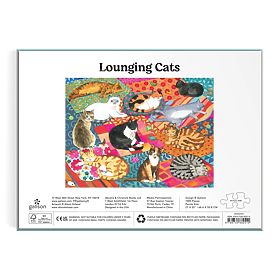 Galison Puzzle Lounging Cats 1000 Pieces, Galison
