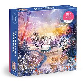 Galison Puzzle Magical Snowy Landscape 1000 Pieces, Galison