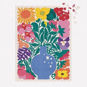 Galison Zodiac Flowers Puzzle 1000 Pieces, Galison