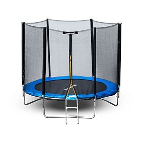 Garden Trampoline with External Net Diameter 10 ft 304-312 cm + Ladder, Bauerkraft