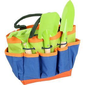 Gardening tools in a bag