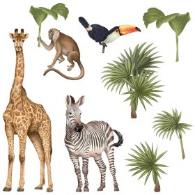 Giraffe wall stickers