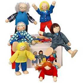 GOKI Family - Wooden Dolls for Dollhouse