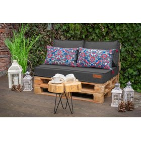 Set of cushions for pallet furniture - Dark grey, FLUMI
