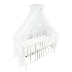 Canopy over crib Heaven - white